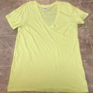 Yellow Victoria’s Secret pink V-neck